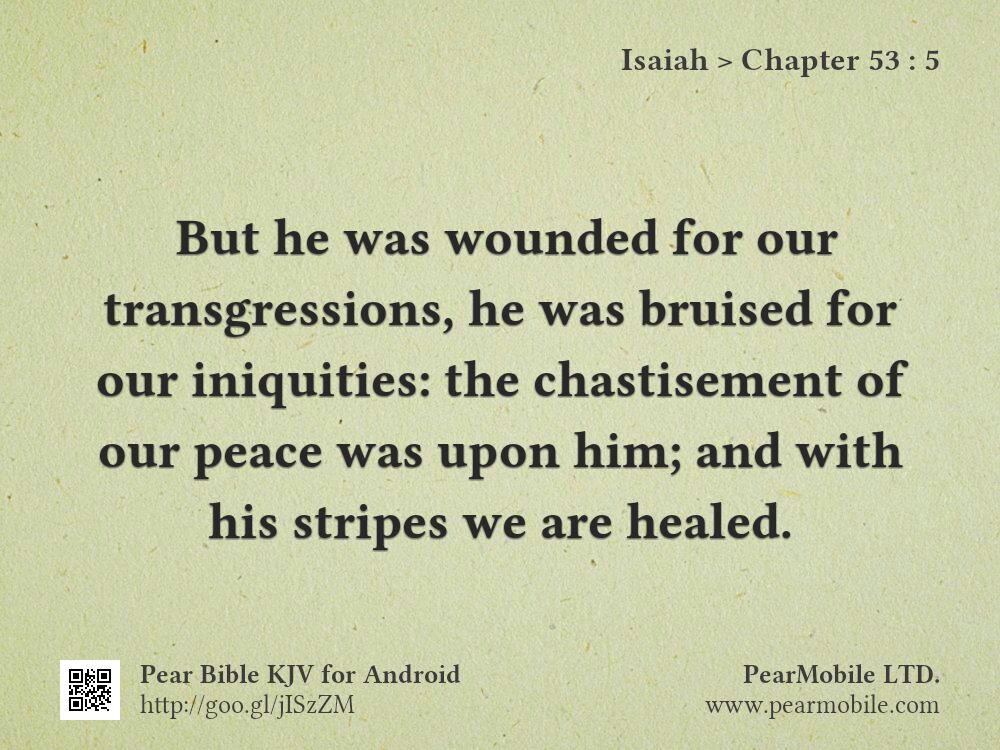 Isaiah, Chapter 53:5